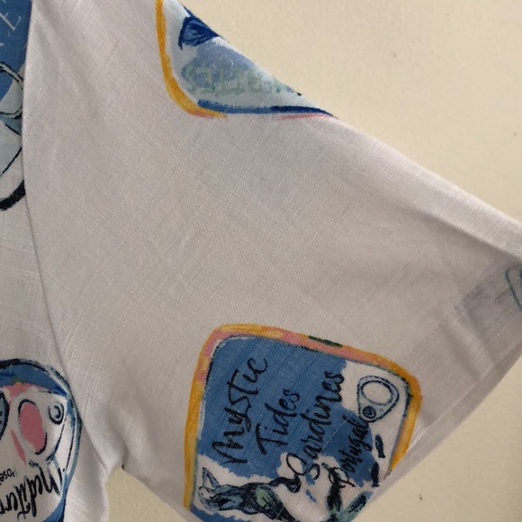 Jane & Delancey Women’s Button- Down Shirt Blouse in a SARDINE print - Picture 6 of 10